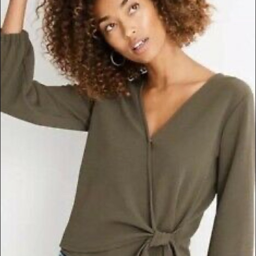 Madewell Texture and Thread Faux Wrap Top